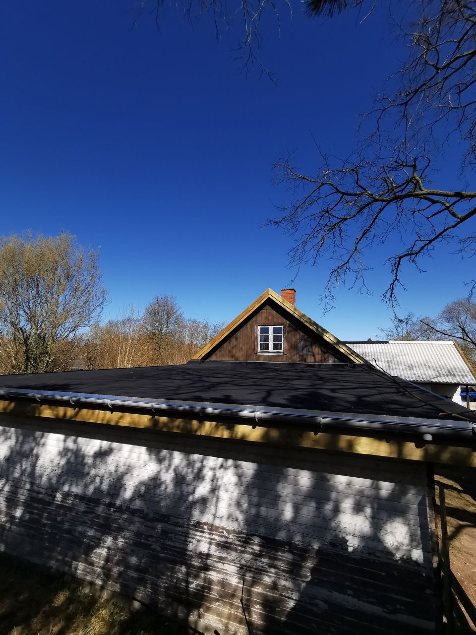 Montering af nyt tagpap tag i 4593 Eskebjerg ( Kaldred ) 